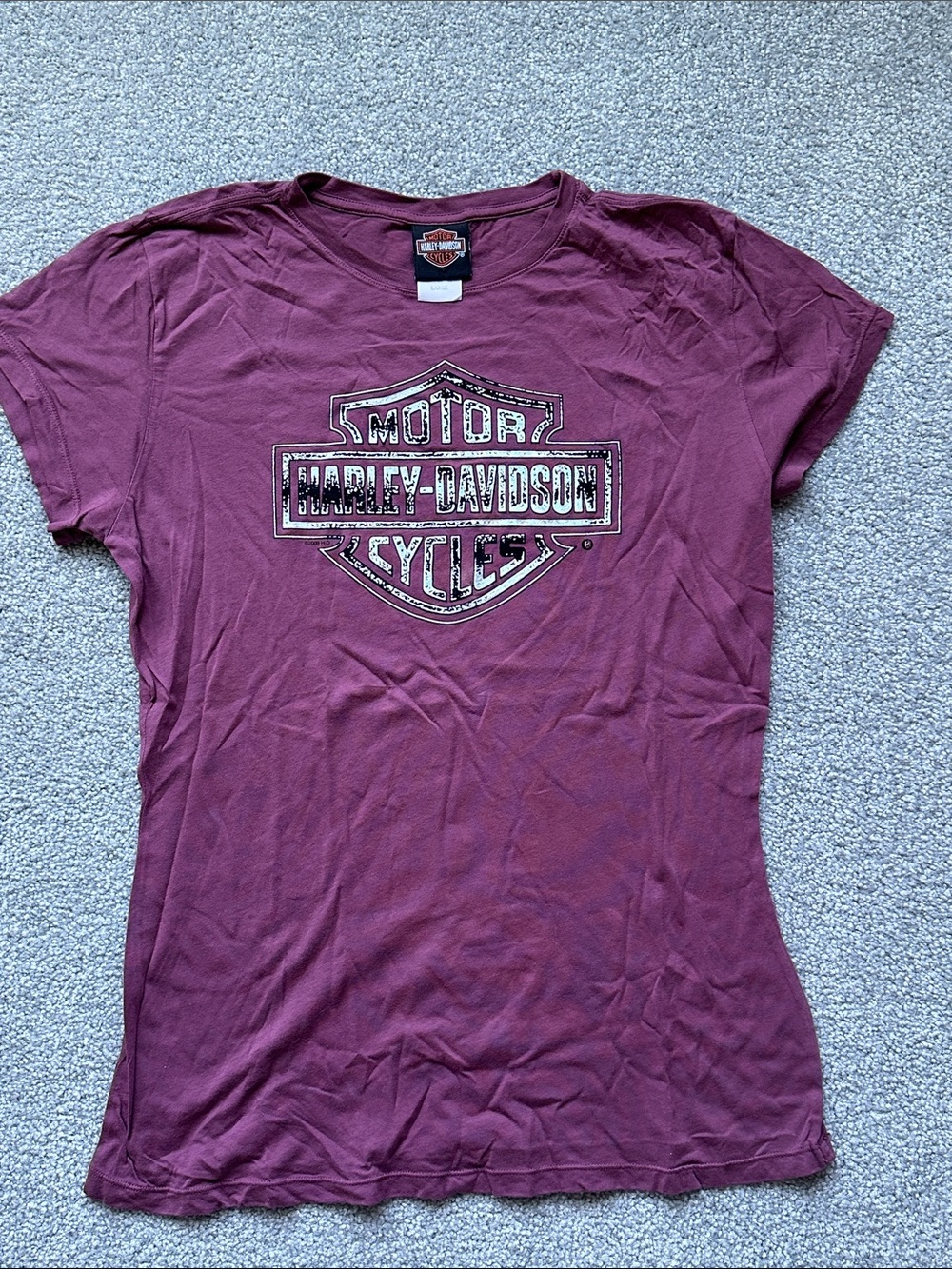 Harley-Davidson Women's Plum Short Sleeve Logo Tee
